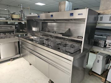 Hakto gereviseerde  Bakwand Friteuse 3x 2 manden + bakplaat, Ophalen of Verzenden, Nieuw in verpakking