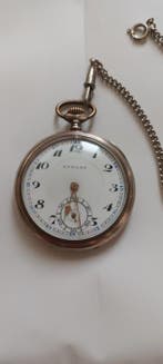 pocket SVALAN- silver - gold - plated - chain - pocket watch, Handtassen en Accessoires, Nieuw
