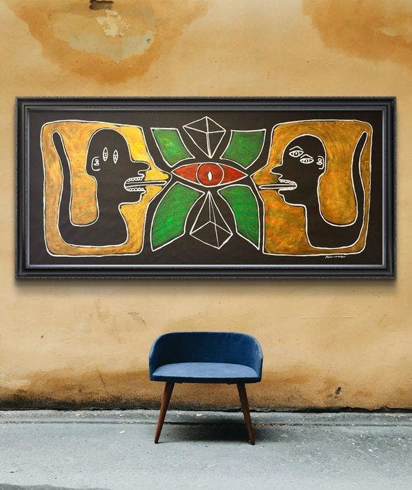 Malo - Rubin Eye XXL, Antiquités & Art, Art | Peinture | Moderne