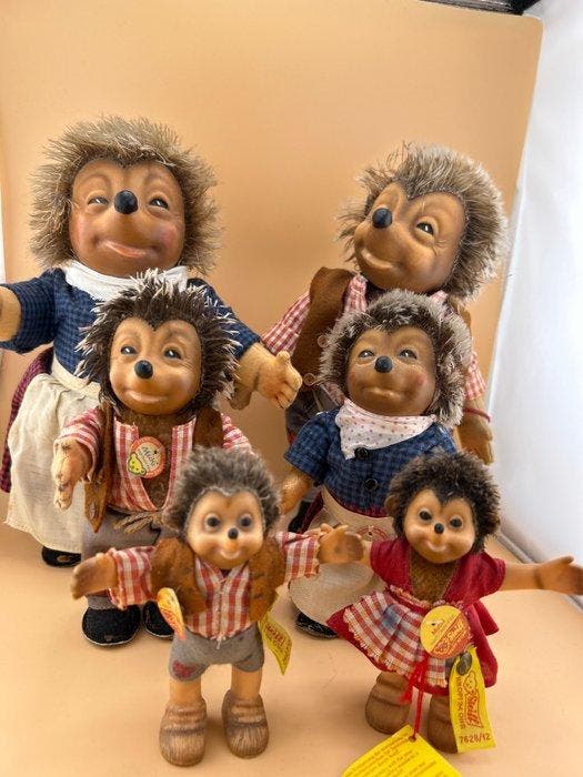 Steiff - Pop Micki 2 unterschiedliche Größen , Mecki 2, Antiek en Kunst, Antiek | Speelgoed