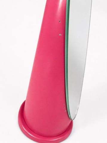 Tafelspiegel- Lipstick - spiegel - Koraalroze lipstick, Antiek en Kunst