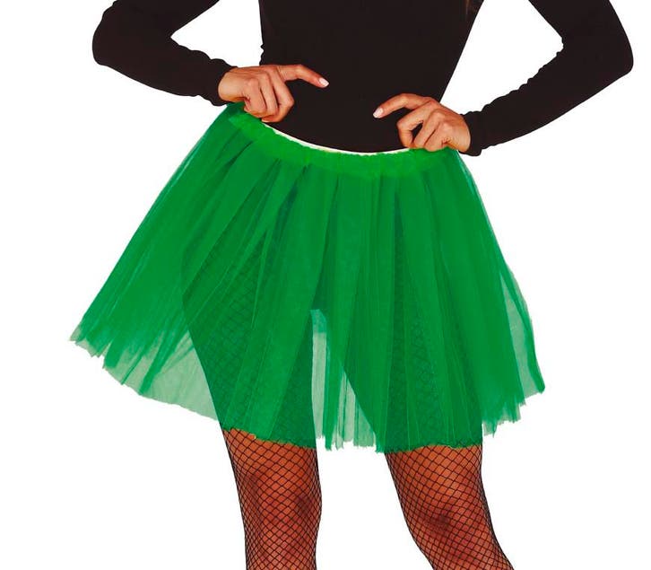 Donkergroene Tutu 40cm, Hobby en Vrije tijd, Feestartikelen, Nieuw, Verzenden