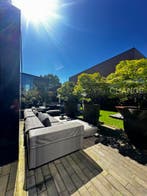 Extremis Walrus Outdoor Loungebank + Clubchair + tafel -40%, Zo goed als nieuw, Bank, Loungeset