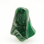 ÉNORME ! œil de malachite ! vert émeraude ! Magnifique Poli