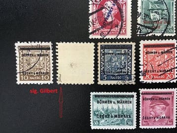 Bohemen en Moravië / Slowaakse Staat 1939/1945 - Bezetting, Postzegels en Munten, Gestempeld