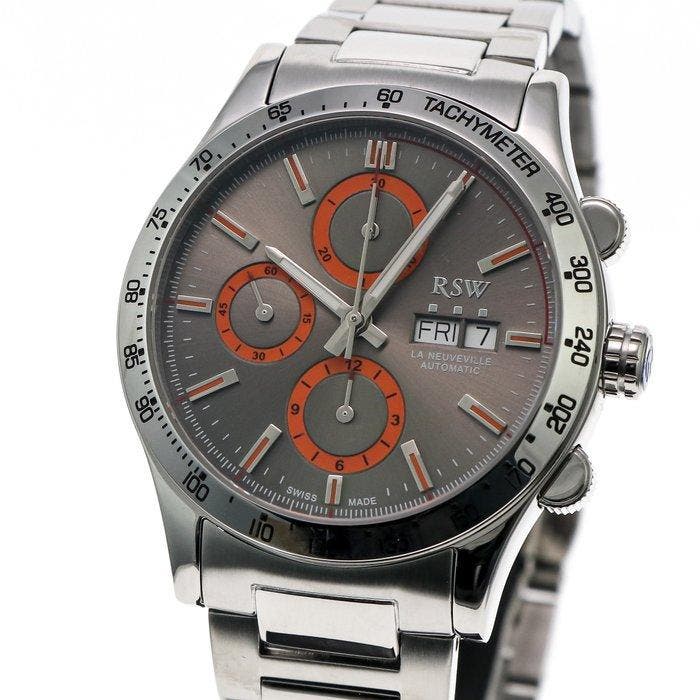 RSW - La Neuveville Sport Valjoux - RSWA130-SS-2 - Homme -, Handtassen en Accessoires, Horloges | Heren