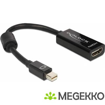 Delock 65099 Adapter mini DisplayPort 1.1 male > HDMI female, Computers en Software, Verzenden, Nieuw