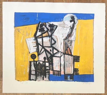 Corneille (1922-2010) - Faubourg, Cobra 1951, Numéro 1, Antiquités & Art