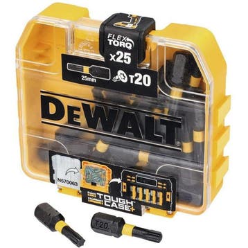 DeWALT DT70557T-QZ Extreme Flextorq T20 Schroefbits Set 25 s, Verzenden