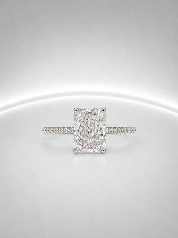 Zonder minimumprijs - Ring - 14 karaat Witgoud - 2.12ct. tw.