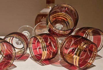 CRISTA T MURANO - Drinkservies (7) - een elegant vintage