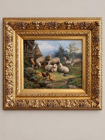 Jef Louis Van Leemputten (1867-1948) - Kudde schapen