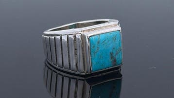 Argent - Bague - turquoise