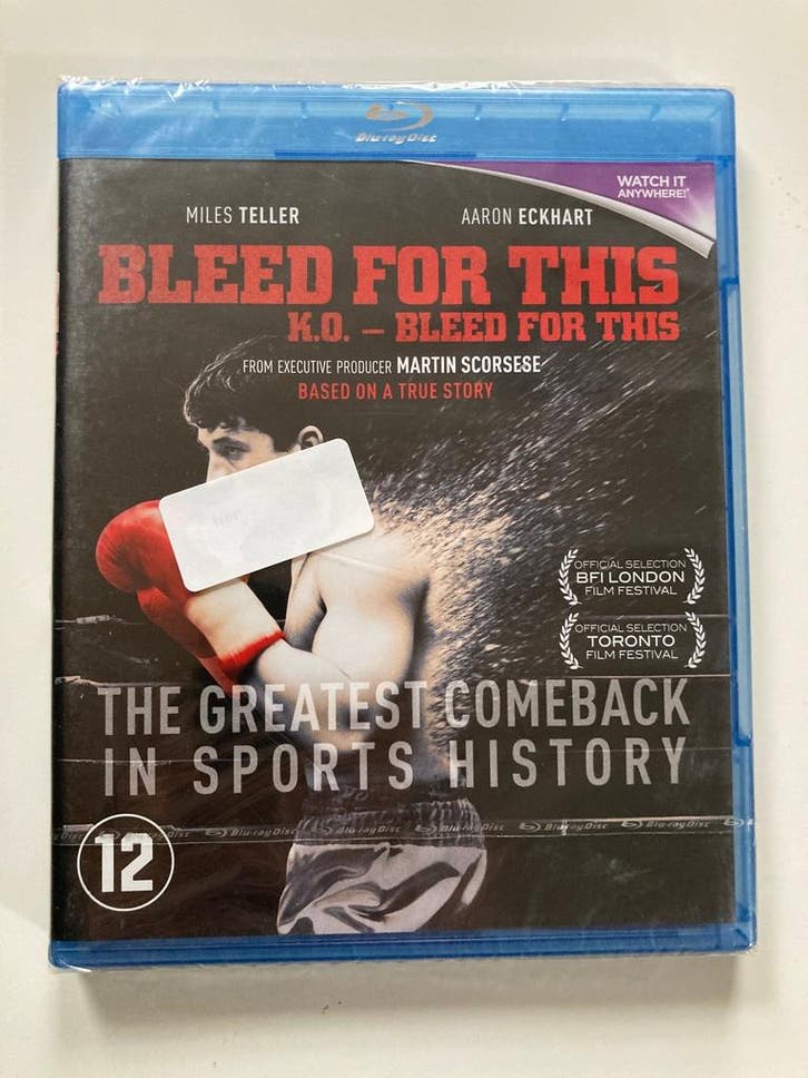 BLEED FOR THIS (IN SEAL) (BLURAY), Cd's en Dvd's, Blu-ray, Gebruikt