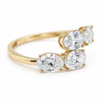 Zonder minimumprijs - Ring - 14 karaat Geel goud - 2.13ct.