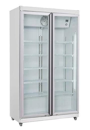 Koelkast 2 Glasdeuren Avl-785R, Verzenden, Nieuw in verpakking, Koelen en Vriezen