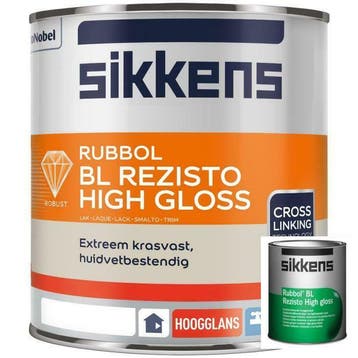 Sikkens Rubbol BL REZISTO HIGH GLOSS huidvetvaste watergedra, Verzenden, Nieuw