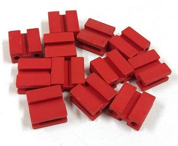 Vintage Fischertechnik bouwsteen 7,5 (37468), rood, 12 stuks, Verzenden, Nieuw
