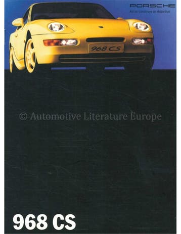 1993 PORSCHE 968 CS BROCHURE SPAANS