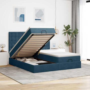 vidaXL Ottoman bed met matrassen 180x200cm fluweel, Huis en Inrichting, Slaapkamer | Bedden, Verzenden, Nieuw