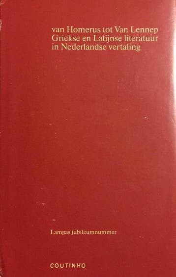 Van Homerus tot van Lennep (Griekse en Latijnse literatuur i, Boeken, Verzenden, Nieuw