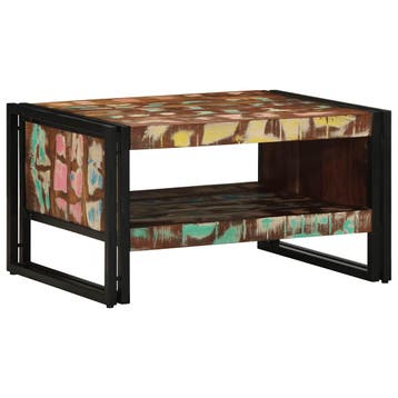 vidaXL Salontafel 70x50x38 cm massief gerecycled hout, Verzenden