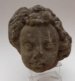 Post Medieval Sandstone Head of a Cupid from a Church in