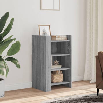 vidaXL Dressoir 45x35x75 cm bewerkt hout grijs sonoma, Verzenden