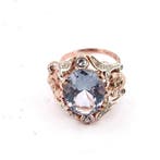 Zonder minimumprijs - Ring - 9 kt. Roségoud, Zilver Spinel -