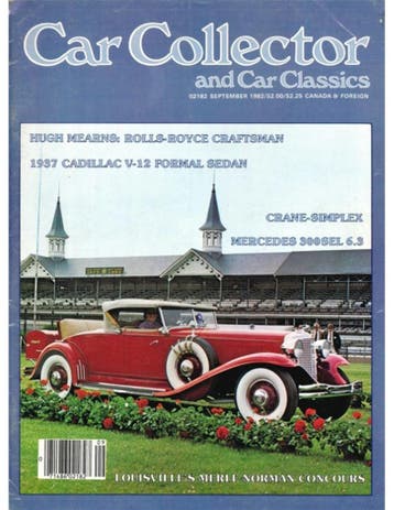 1982 CAR COLLECTOR AND CAR CLASSICS MAGAZINE 09 ENGELS, Ophalen of Verzenden