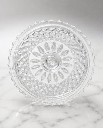 Koektrommel - geslepen kristal - Victoriaanse bonbonnière, Antiek en Kunst