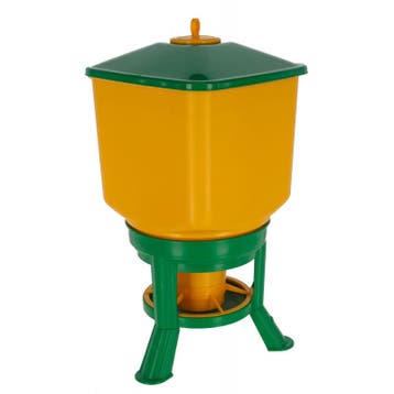 Nourrisseur automatique avec pieds d’appui 30l jaune /vert -, Neuf