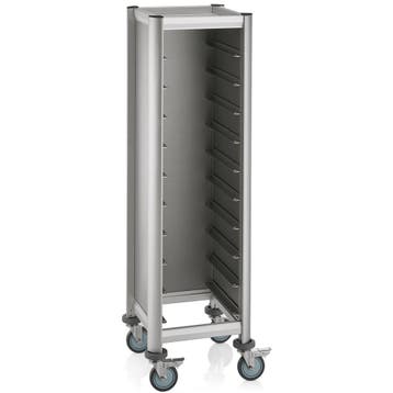 Regaalwagen | MENSA | Aluminium/Hout | 10 Etages (455x355), Zakelijke goederen, Horeca | Keukenapparatuur, Verzenden, Nieuw in verpakking