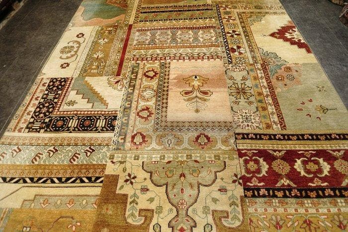 Moderne Turkse patchwork - Vloerkleed - 355 cm - 257 cm, Maison & Meubles, Ameublement | Tapis & Moquettes