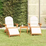 vidaXL 3-delige Loungeset Adirondack massief acaciahout, Verzenden, Nieuw, Loungeset