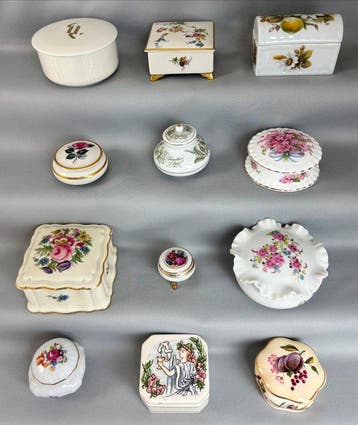 Themacollectie - Porseleinen doosjes - Villeroy & Boch,, Antiquités & Art