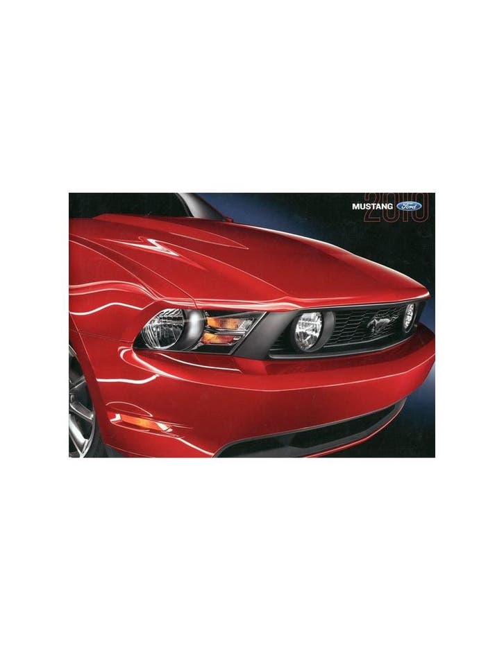 2010 FORD MUSTANG BROCHURE ENGELS USA, Boeken, Auto's | Folders en Tijdschriften, Ophalen of Verzenden