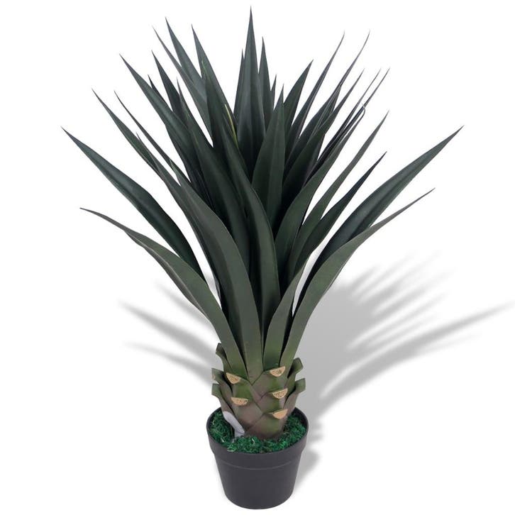 vidaXL Kunst yucca plant met pot 85 cm groen, Huis en Inrichting, Woonaccessoires | Kunstplanten en Kunstbloemen, Nieuw, Verzenden