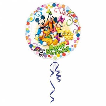 Mickey Mouse Helium Ballon Birthday Deluxe 43cm leeg, Verzenden