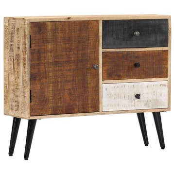 vidaXL Dressoir 88x30x73 cm massief mangohout, Verzenden