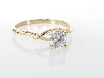 Sans prix de réserve - Bague de fiançailles - 14 carats Or