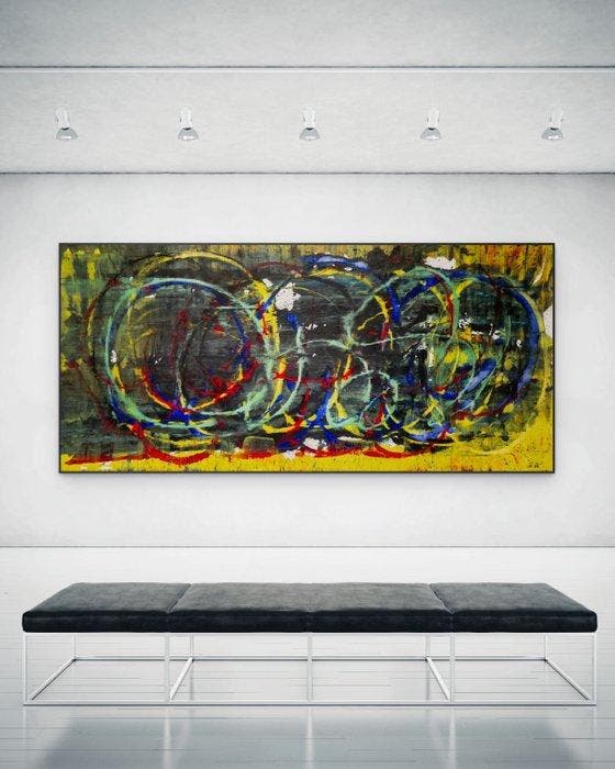 Christoph Prein - Circle Song- XXL, Antiek en Kunst, Kunst | Schilderijen | Modern