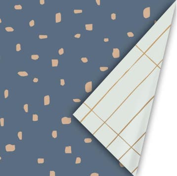 3M Dots blauw / Slim Tiles (Cadeaupapier 3M, Inpakpapier), Ophalen of Verzenden, Nieuw