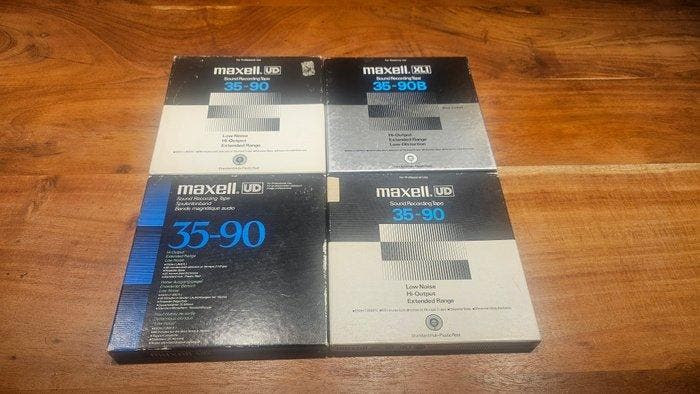 Maxell - 18cm reels with tape - Reel-to-reel audio, TV, Hi-fi & Vidéo, Radios
