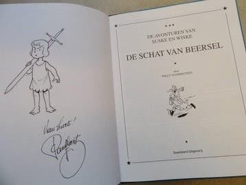 Suske en Wiske - De Schat van Beersel met fantekening van, Boeken, Nieuw
