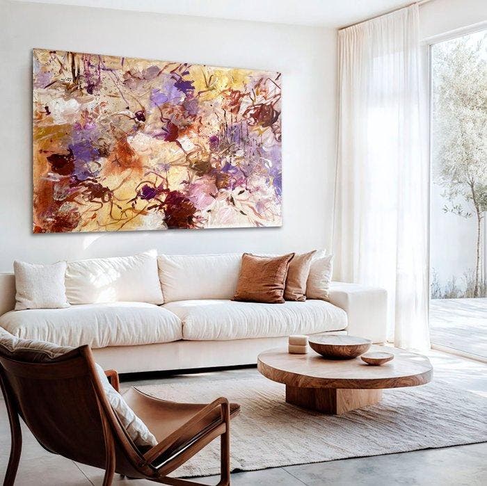 Lev Tov - When the jacaranda blooms..., Antiquités & Art, Art | Peinture | Moderne