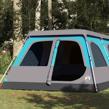 vidaXL Koepeltent 8-persoons snelontgrendeling blauw, Verzenden, Nieuw