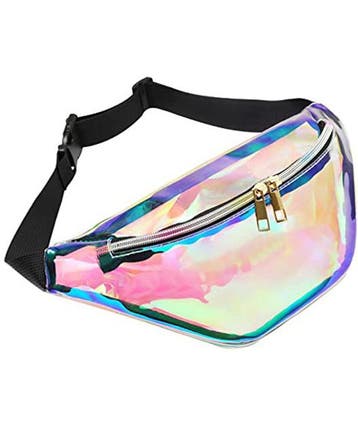 KIMU® Heuptasje Holografisch Transparant Kleine Heuptas Irid, Handtassen en Accessoires, Ophalen of Verzenden, Nieuw