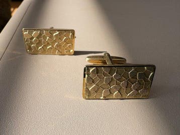 Manchetknopen - 14 karaat Geel goud, Handtassen en Accessoires