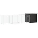 vidaXL Kippenhok 400x91x100 cm gegalvaniseerd staal, Verzenden, Nieuw